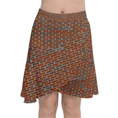 Brick Wall Brown Line Chiffon Wrap by Mariart