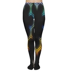 Grid Light Colorful Bright Ultra Women s Tights by Mariart