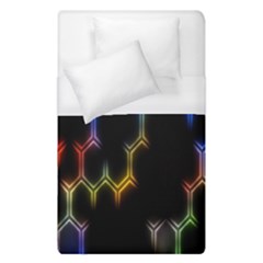 Grid Light Colorful Bright Ultra Duvet Cover (single Size)