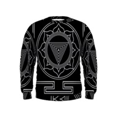 Kali Yantra Inverted Kids  Sweatshirt by Mariart