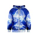 Lightning Brain Blue Kids  Zipper Hoodie View1