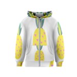 Pineapple Fruite Yellow Triangle Pink Kids  Zipper Hoodie