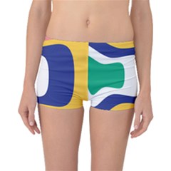 Rainbow Pink Yellow Bluw Green Rainbow Boyleg Bikini Bottoms