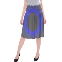 Pure Energy Black Blue Hole Space Galaxy Midi Beach Skirt