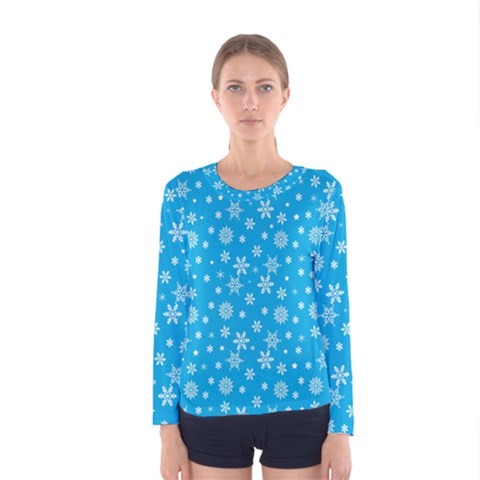 Xmas Pattern Women s Long Sleeve Tee by Valentinaart