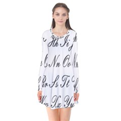 Alphabet Embassy Font Flare Dress by Mariart