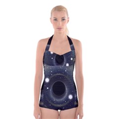 Brightest Cluster Galaxies And Supermassive Black Holes Boyleg Halter Swimsuit 