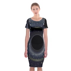 Brightest Cluster Galaxies And Supermassive Black Holes Classic Short Sleeve Midi Dress by Mariart