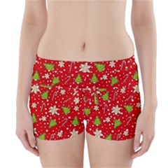 Ginger Cookies Christmas Pattern Boyleg Bikini Wrap Bottoms by Valentinaart