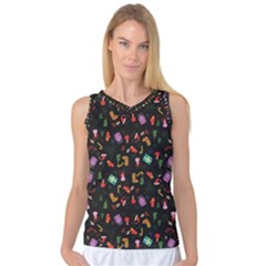 Christmas Pattern Women s Basketball Tank Top by Valentinaart