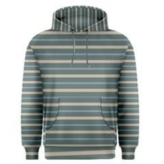 Horizontal Line Grey Blue Men s Pullover Hoodie