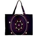 Mandalarium Hires Hand Eye Purple Zipper Mini Tote Bag View1