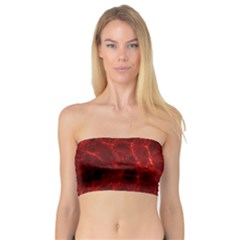 Simulation Red Water Waves Light Bandeau Top by Mariart