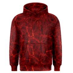 Simulation Red Water Waves Light Men s Pullover Hoodie by Mariart