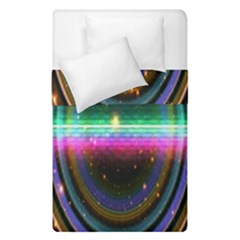 Spectrum Space Line Rainbow Hole Duvet Cover Double Side (single Size) by Mariart