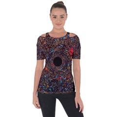 Space Star Light Black Hole Short Sleeve Top by Mariart