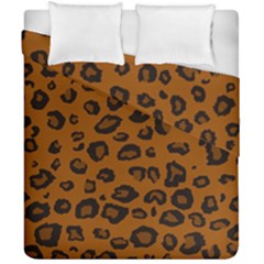 Dark Leopard Duvet Cover Double Side (california King Size) by DreamCanvas