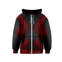 Black Red Door Kids  Zipper Hoodie by Mariart