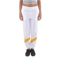 Flower Floral Yellow Sunflower Star Leaf Line Women s Jogger Sweatpants by Mariart