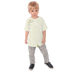 Flower Star Floral Green Camuflage Leaf Frame Kids Raglan Tee