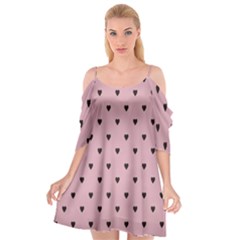 Love Black Pink Valentine Cutout Spaghetti Strap Chiffon Dress by Mariart