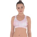 Love Heart Pink Valentine Flower Leaf Cross String Back Sports Bra View1