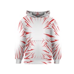 Line Red Sun Arrow Kids  Pullover Hoodie