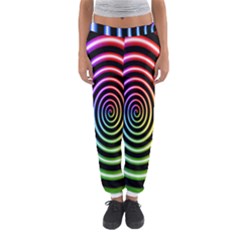 Hypnotic Circle Rainbow Women s Jogger Sweatpants