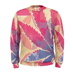 Marijuana Heart Cannabis Rainbow Pink Cloud Men s Sweatshirt by Mariart