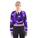 Purple Black Star Neon Light Space Galaxy Cropped Sweatshirt View2