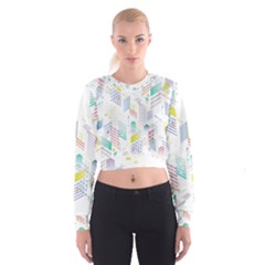 Layer Capital City Building Cropped Sweatshirt by Mariart