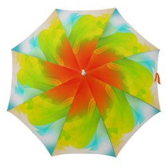 Red Yellow Green Blue Rainbow Color Mix Straight Umbrellas by Mariart