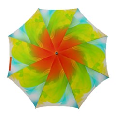 Red Yellow Green Blue Rainbow Color Mix Golf Umbrellas by Mariart