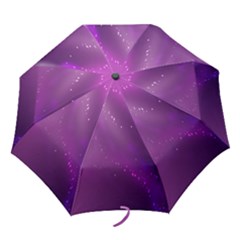 Space Star Planet Galaxy Purple Folding Umbrellas