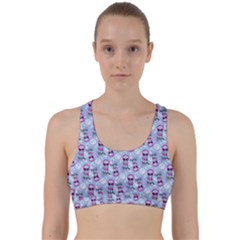 Pattern Kitty Headphones  Back Weave Sports Bra