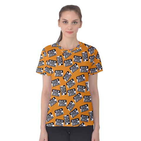 Pattern Halloween Wearing Costume Icreate Women s Cotton Tee by iCreate