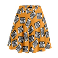 Pattern Halloween  High Waist Skirt