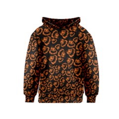 Pattern Halloween Jackolantern Kids  Pullover Hoodie