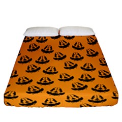 Halloween Jackolantern Pumpkins Icreate Fitted Sheet (california King Size)