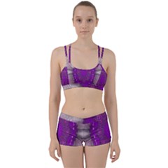 Fantasy-flowers In Harmony  In Lilac Women s Sports Set by pepitasart