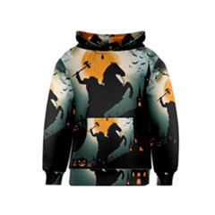 Headless Horseman Kids  Pullover Hoodie by Valentinaart