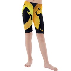 Headless Horseman Kids  Mid Length Swim Shorts by Valentinaart