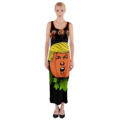 Trump Or Treat  Fitted Maxi Dress by Valentinaart