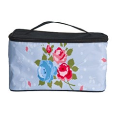 Cute Shabby Chic Floral Pattern Cosmetic Storage Case by NouveauDesign