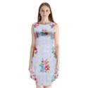 cute shabby chic floral pattern Sleeveless Chiffon Dress   View1