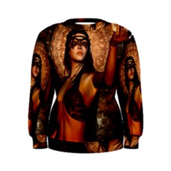 Wonderful Fantasy Women With Mask Women s Sweatshirt by FantasyWorld7