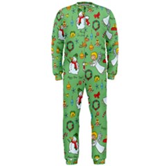 Christmas Pattern Onepiece Jumpsuit (men)  by Valentinaart