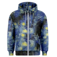 Van Gogh Inspired Men s Zipper Hoodie by NouveauDesign