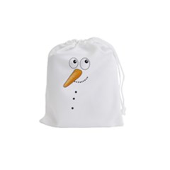 Cute Snowman Drawstring Pouches (medium) 