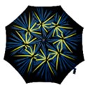 Fireworks Blue Green Black Happy New Year Hook Handle Umbrellas (Medium) View1